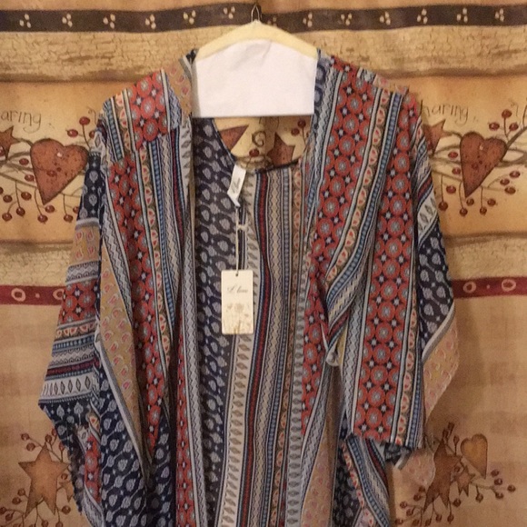 Net women’s new long kimono size large - Picture 6 of 12